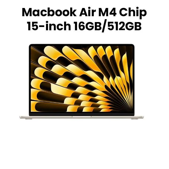 MacBook Air 15" – Chip M4 – 16GB/512GB – Starlight