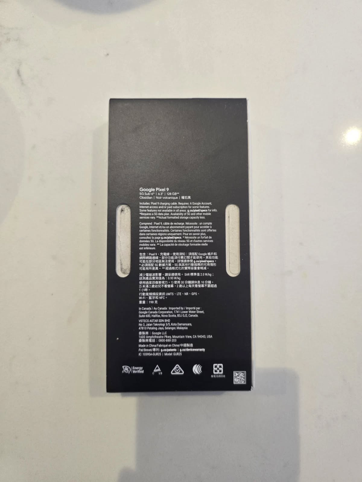Google Pixel 9 – 128GB – Negro (Obsidian)