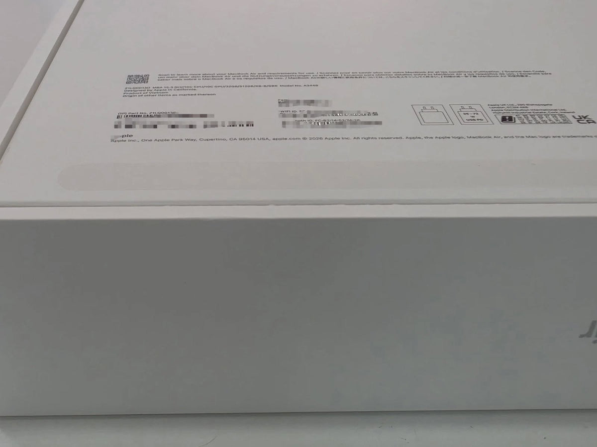 MacBook Air 15.3" M4 – 32GB RAM – 512GB SSD – Plata
