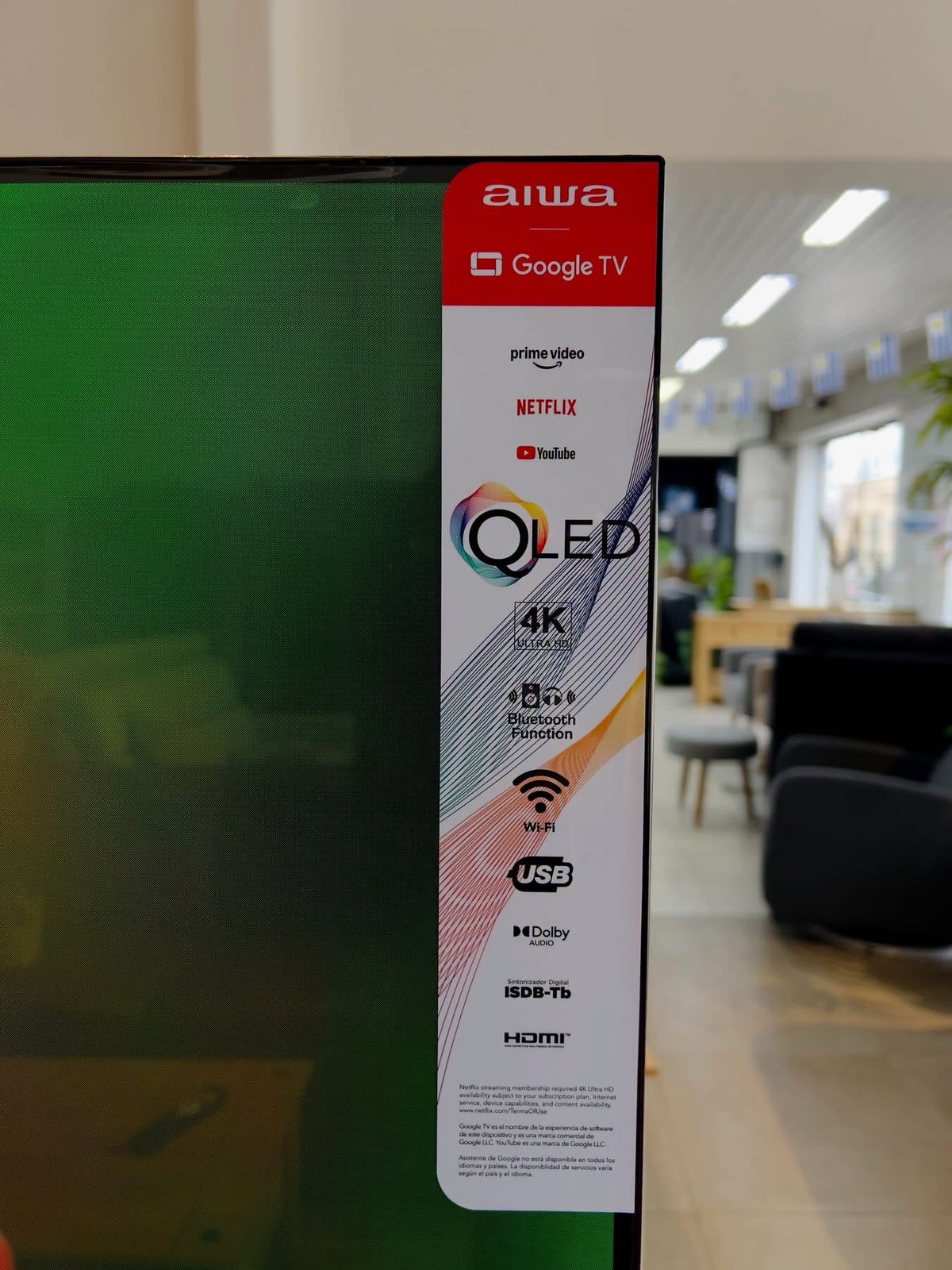 Smart TV 58" AIWA | Google TV | Ultra HD 4K | QLED